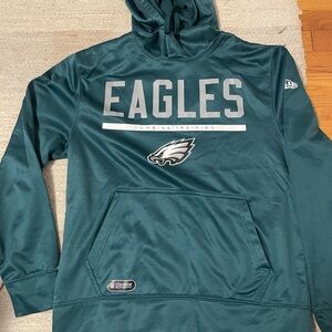 New Era Teal Eagles Hoodie Medium